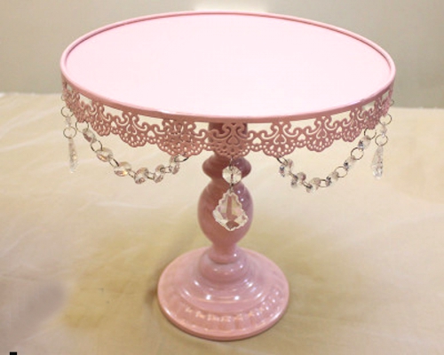 Pink Crystal Pendants Cupcake Stand Wedding Birthday.