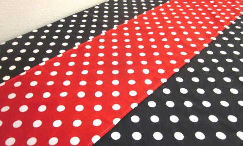 Polka Dot Tablecloth and Runner Minnie Mouse Birthday.