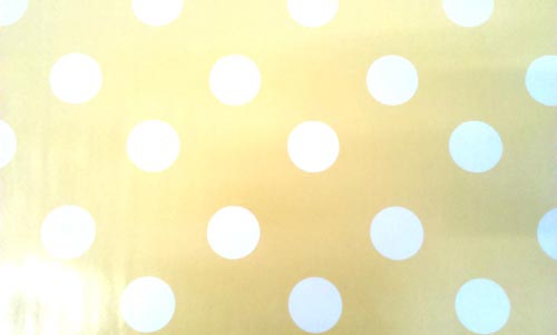 Polka Dot Oilcloth PVC Tablecloth Fabric.