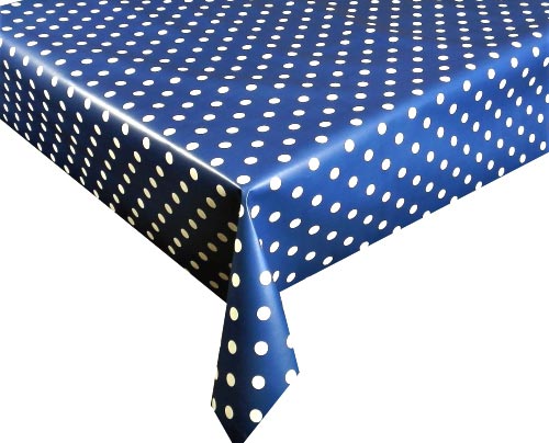 DARK BLUE POLKA DOT.