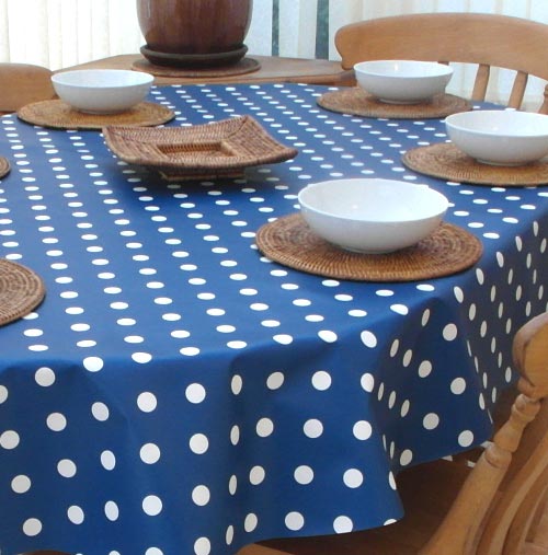 Oval Wipe Clean Tablecloth.