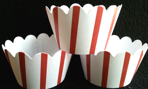 Custom Popcorn Box Cupcake Wrappers 12.