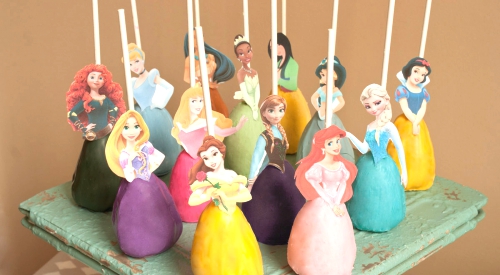 Disney Princess cake pops.