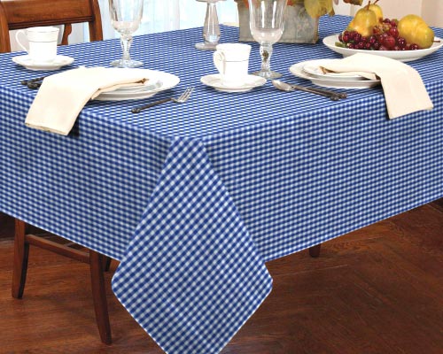 Tablecloth Traditional Gingham Check Round Square Oblong.