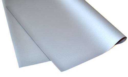 50m roll Silver PVC Tablecloth.