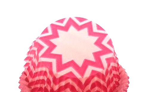 Cupcake Liners Chevron Pink.