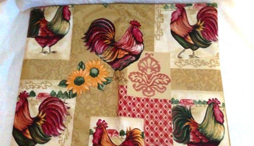 ROOSTER COUNTRY KITCHEN TABLECLOTH VINYL 52.