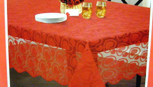Valentines Day Fabric Tablecloths.