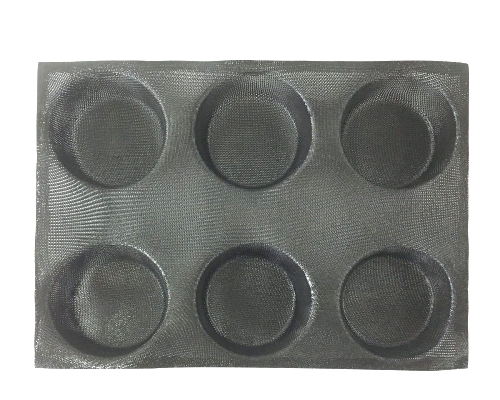 Non Stick Silicone Baking Molds Perforated Bun Bread Forms.
