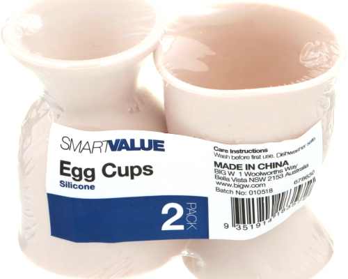 Smart Value 2 Pack Silicone Egg Cups.