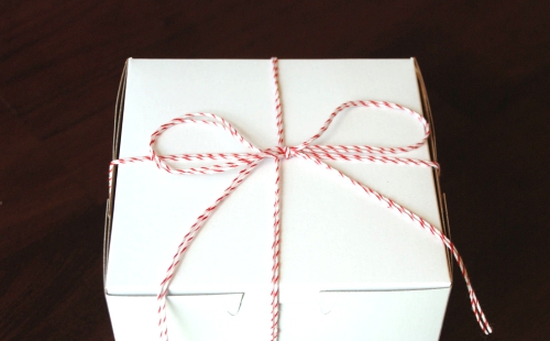 Small Square White Bakery Boxes Set of 5