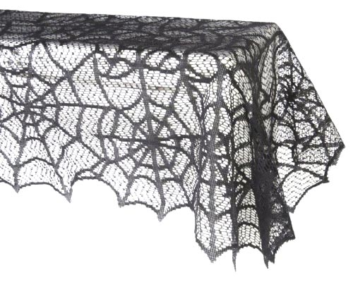 Spider Web Cobweb Tablecloth Halloween Festival Cosplay.