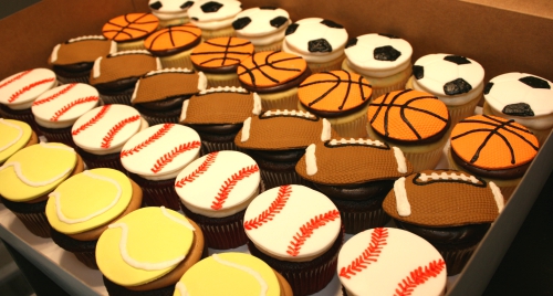 Sports Cupcake Ideas.