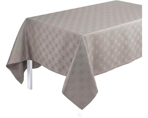 Tablecloth Anneaux Taupe.