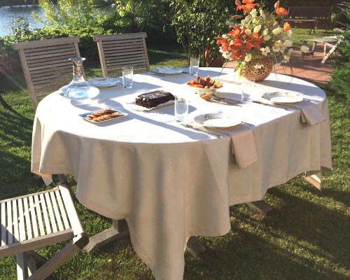 Mode Living Pisa Taupe Tablecloth & Reviews.