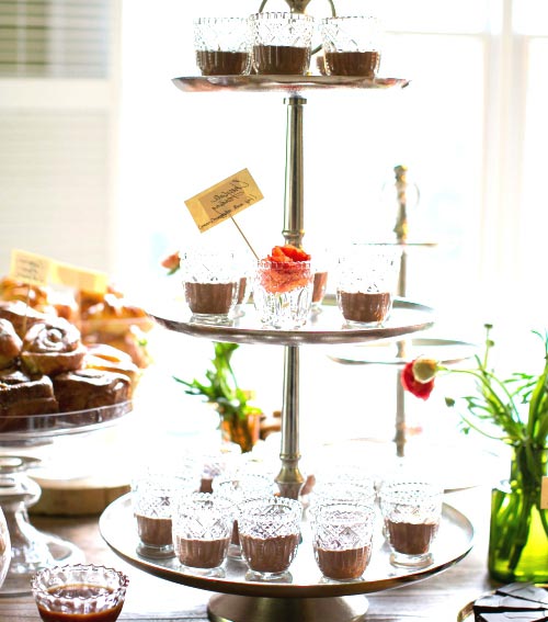 Tiered Metal Dessert Stand.