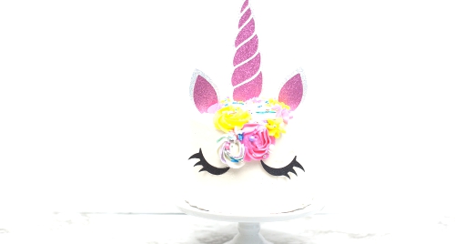 Unicorn Cake Topper Kit handmade by The Sprinkle Sisters.