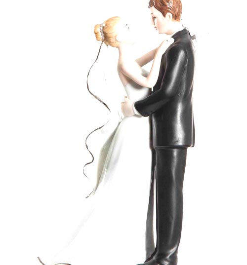 Ue wedding cake toppers bride and groom.