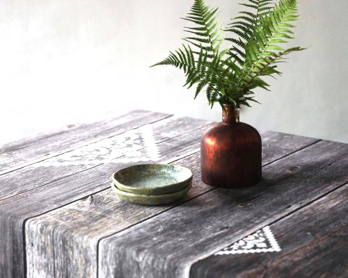 Tablecloth rustic wood Tablecloth rectangle Gray table cover.