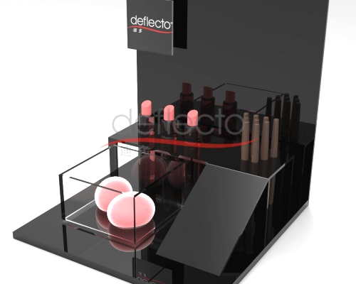 Cosmetics holder- Deflecto Wholesale Acrylic Cosmetic Display Stand.