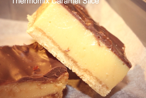 Thermomix Caramel Slice. In silicone muffin molds for mini caramel pies.