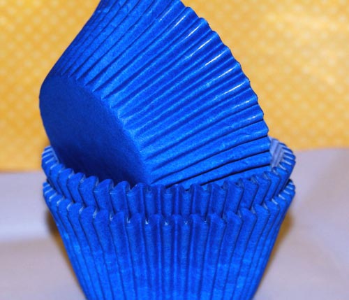 Cupcake liners 50 count Royal Blue cup cake liners.