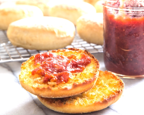 Cast Iron English Muffins.