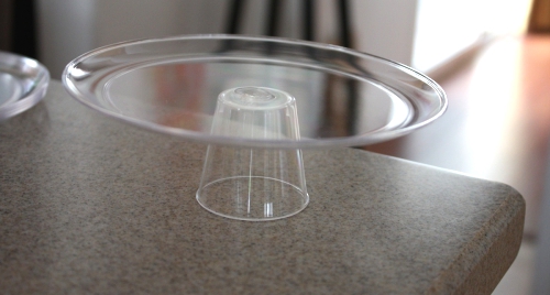 Cake Stand. With plastic?