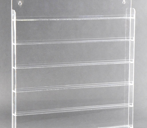 Nail Polish Organizer Hanging Wall Shelves Clear Acrylic Fits.