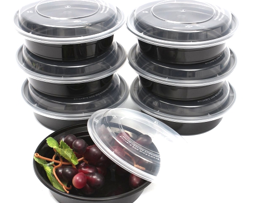 16 Ounce 10 Pack Round Round Plastic Food Storage à­§Ê• Ê”à­¨ Container Container With Lid Bento Box Meal Preparation Container Microwave Dishwasher Safe.