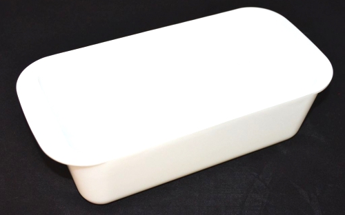 Pyrex White Milk Gl Bread Loaf Baking Pan.