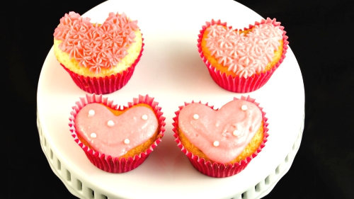 How to Make Heart Shaped Cupcakes for Valentine's Day by.