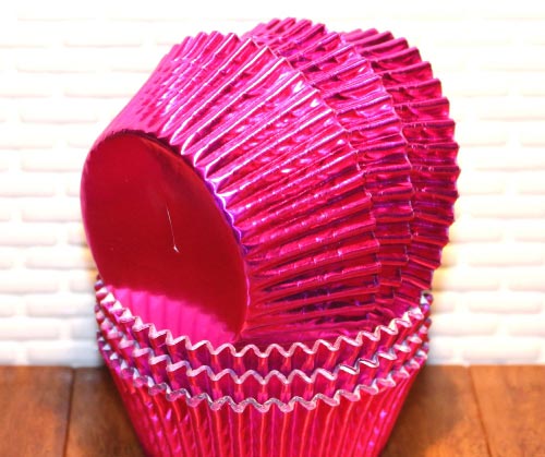 Elegant Hot Pink Cupcake Liners.
