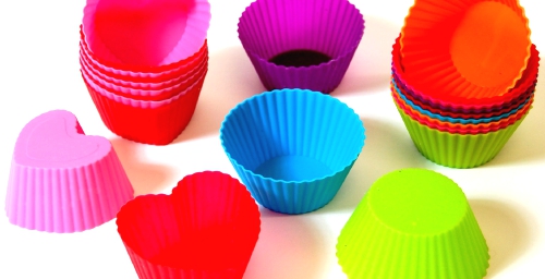 Large silicone cupcake liners