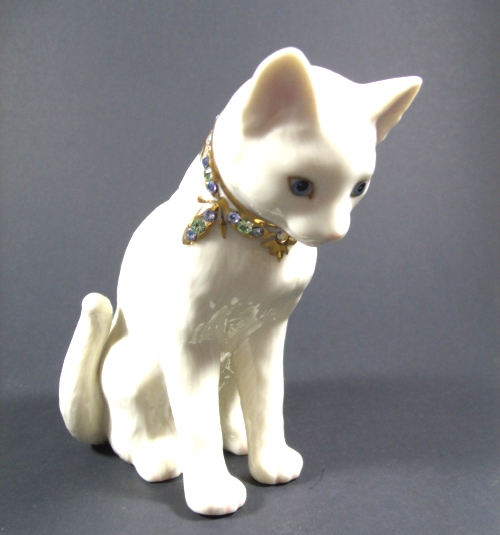 Vintage Lenox Cat Figurines Awake to a Kiss Wedding Gift.