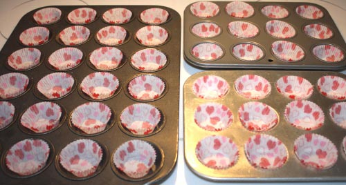 Red Velvet Mini Cupcakes with Light Cream.