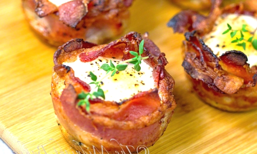 Bacon and Egg Muffins aka Breakfast in a Cup.