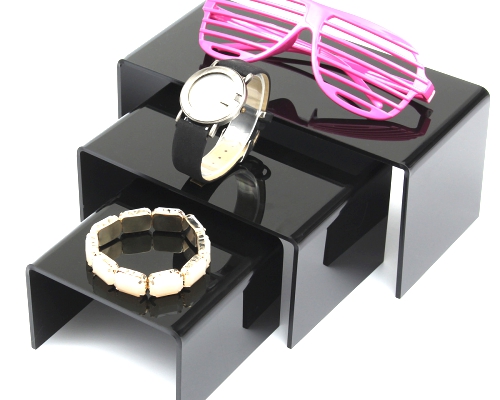 3pcs Acrylic Bracelet Table Jewelry Display Stand Holder.
