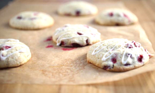 Tasty cranberry citrus muffin tops from HGTV.