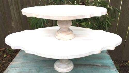 Large 2 Tier Cake Stand Cupcake Stand Pedestal Cake Stand.