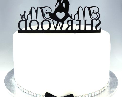 Fairy Tale Acrylic Wedding Cake Topper. Acrylic Cake.